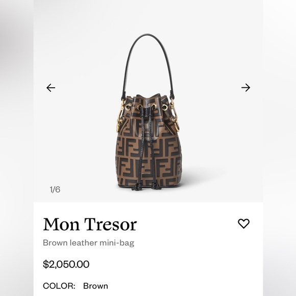 Fendi Mon Tresor Mini Leather Bag - Picture 5 of 7